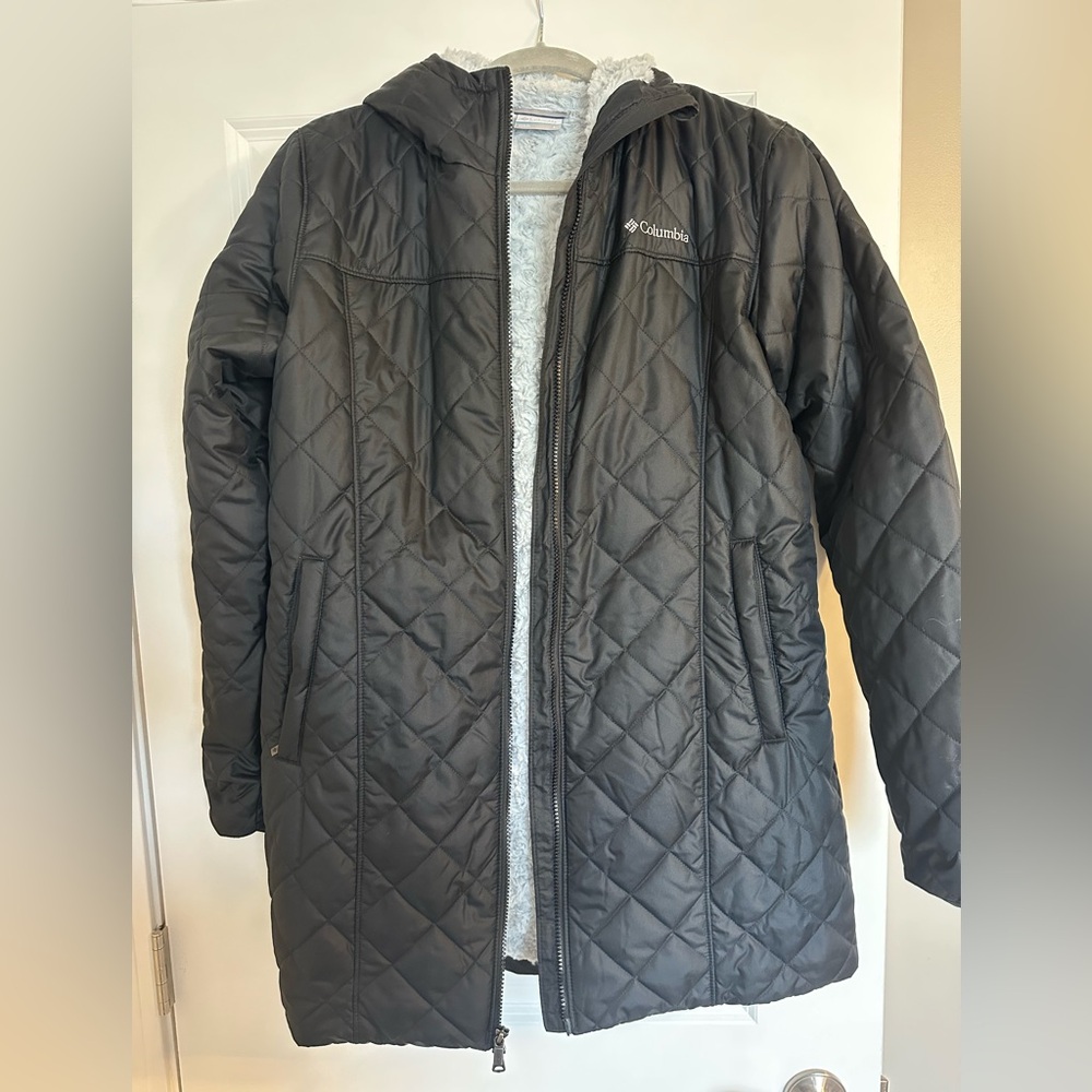 Columbia Charcoal Quilted Coat